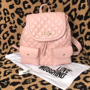 Love Moschino pink backpack